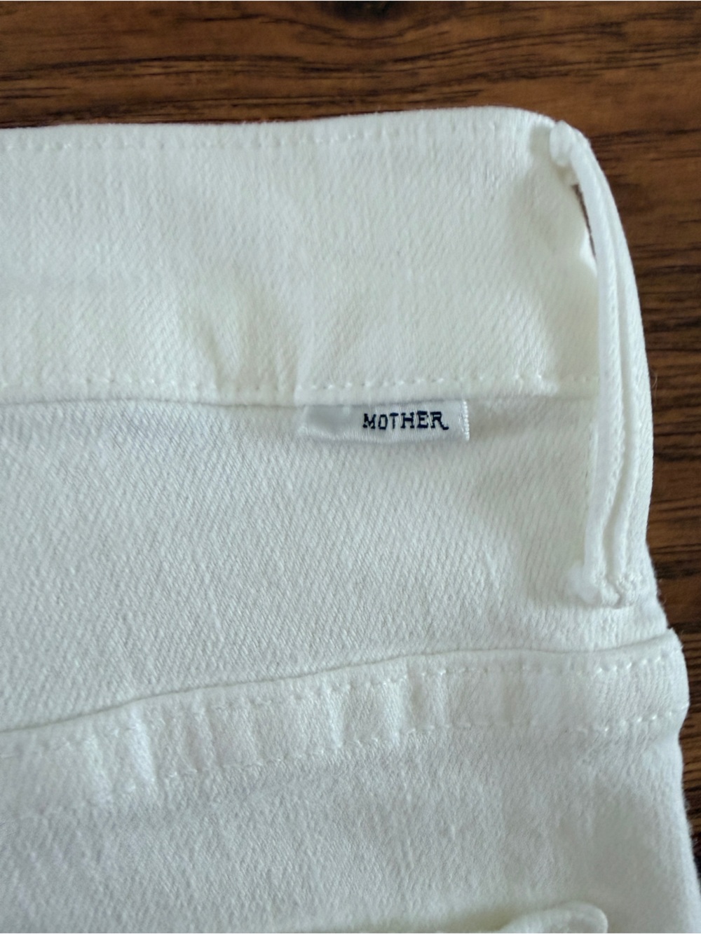 MOTHER White Frayed-Hem Wide Leg Jeans - Picture 4 of 4
